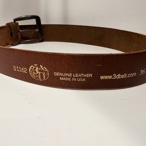 Brown Leather Belt (3dbelt.com)